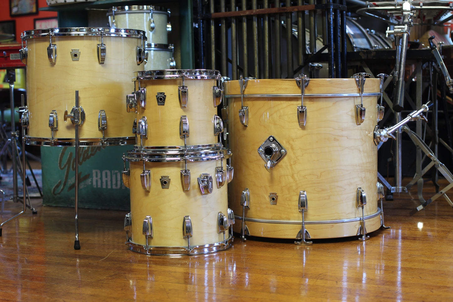 1990's Ludwig Classic Maple in Natural Maple 16x20 14x16 11x12 9x10