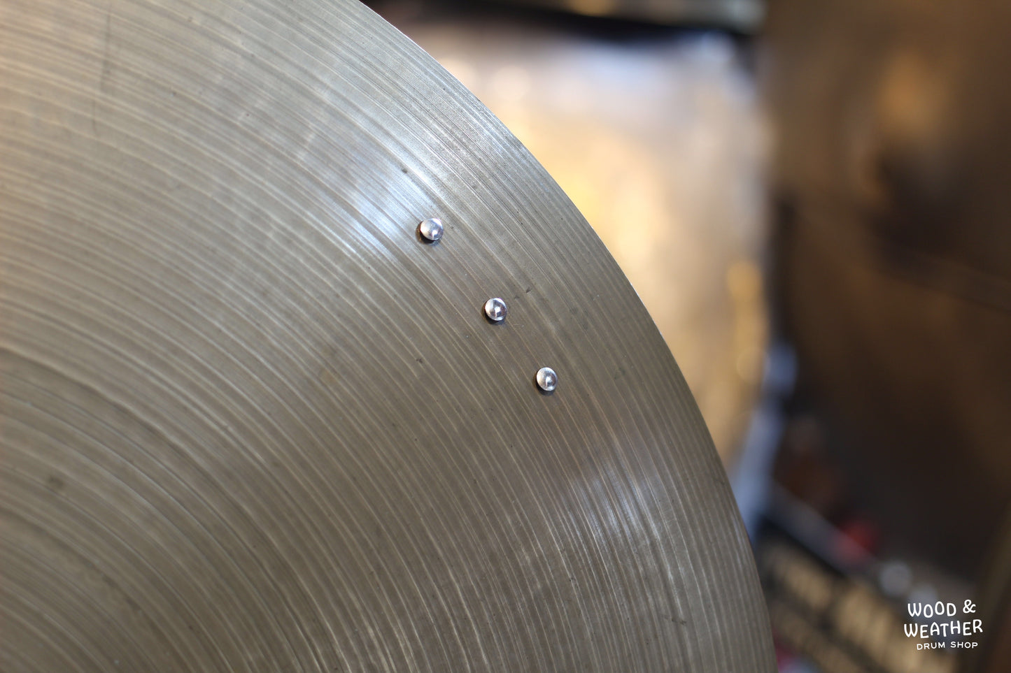1950s A. Zildjian 20" "Large Stamp" Ride Cymbal w/ Rivets 2220g
