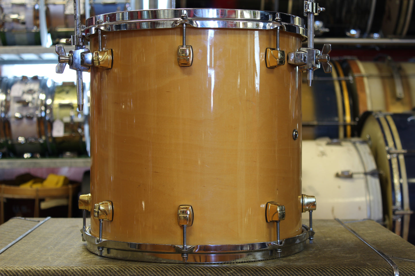 1990's Yamaha Maple Custom Bop in Natural Maple 14x18 14x14 8x12