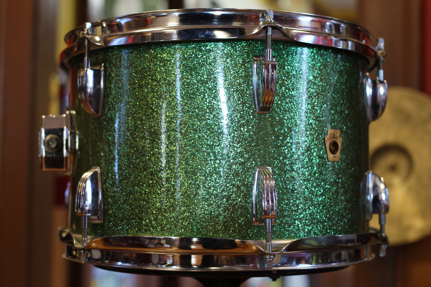 1960's Ludwig Jazzette in Green Sparkle 12x18 14x14 8x12