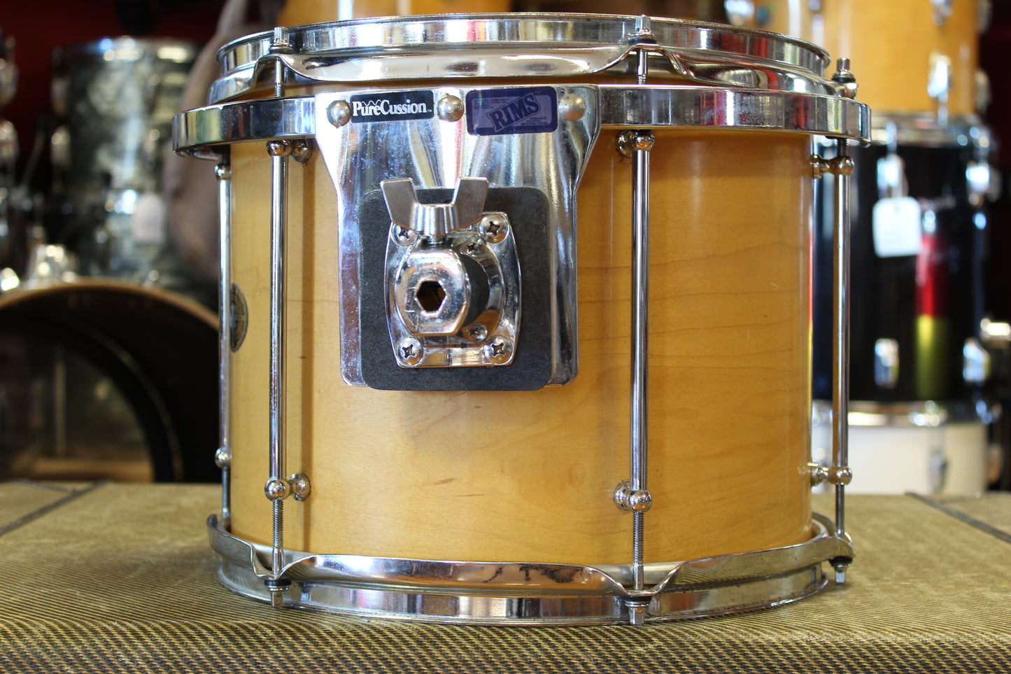 1990's Montineri Custom Drum Kit in Natural Maple 8-10-12-14-20