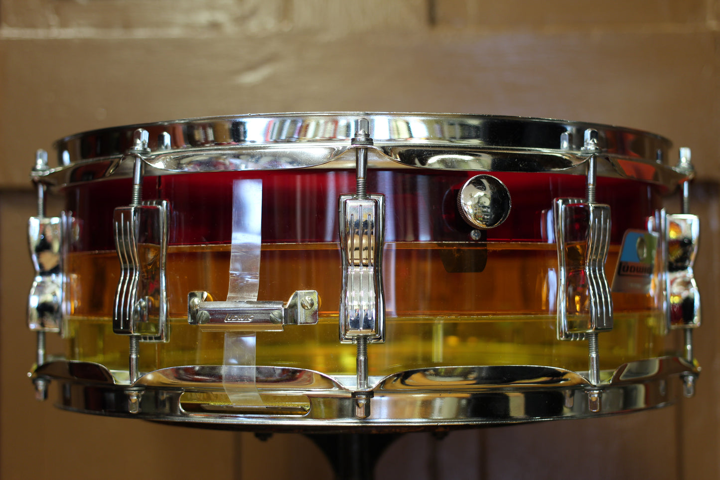 1970's Ludwig 5"x14" Vistalite Snare Drum in Tequila Sunrise