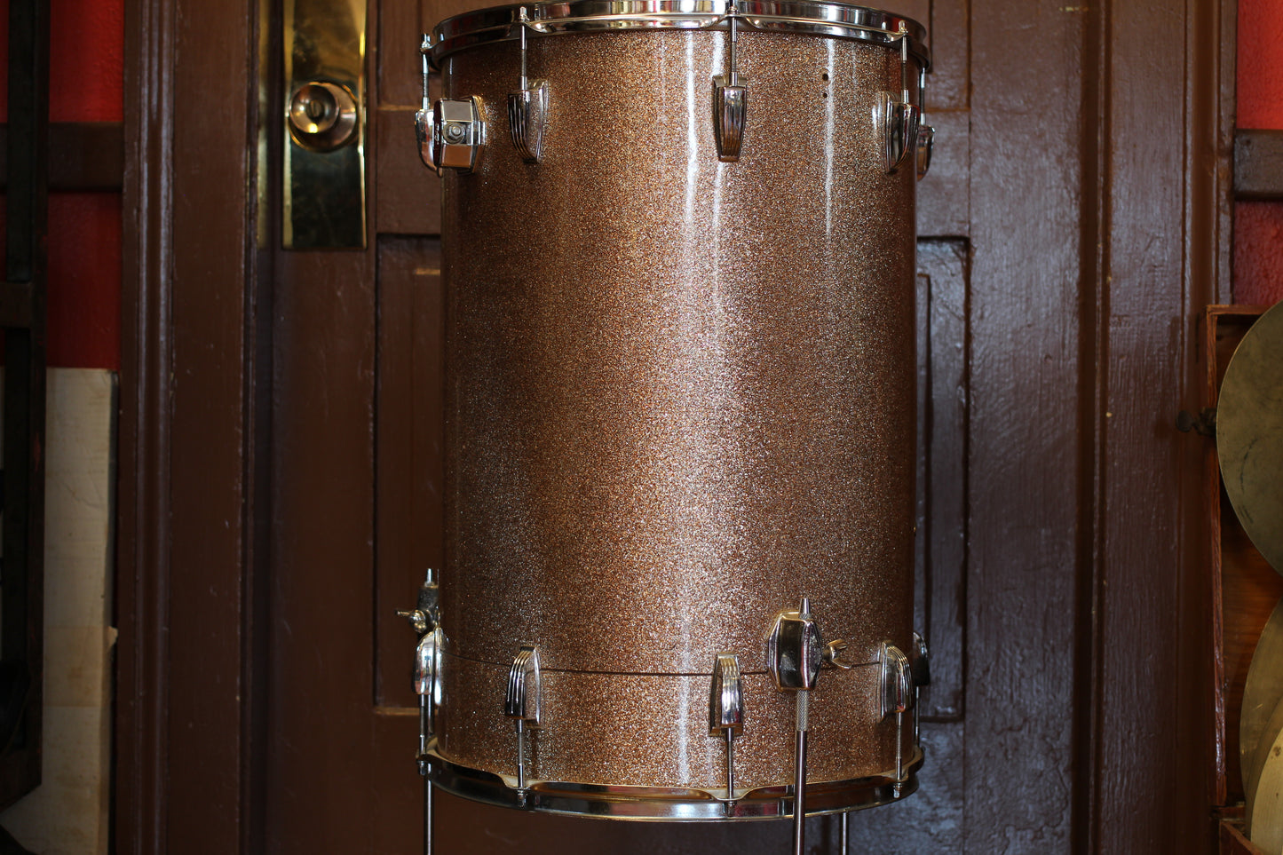 1960 Ludwig 24"x16" Cocktail Drum in Champagne Sparkle