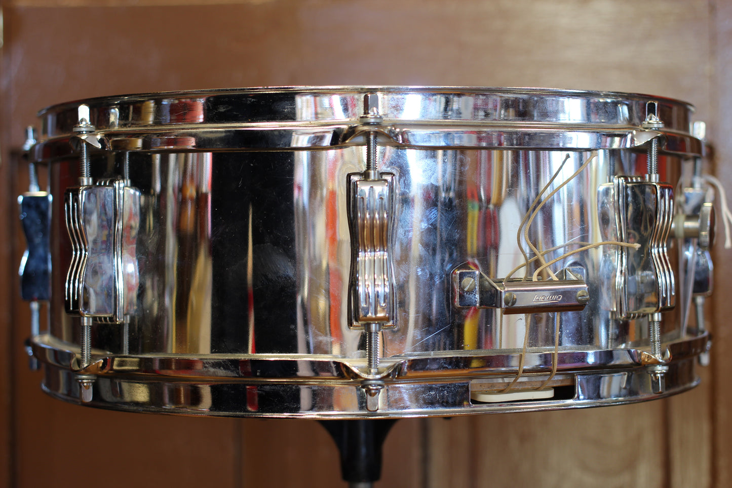 1980's Ludwig 5"x14" L-600 Snare Drum in Mirror Chrome