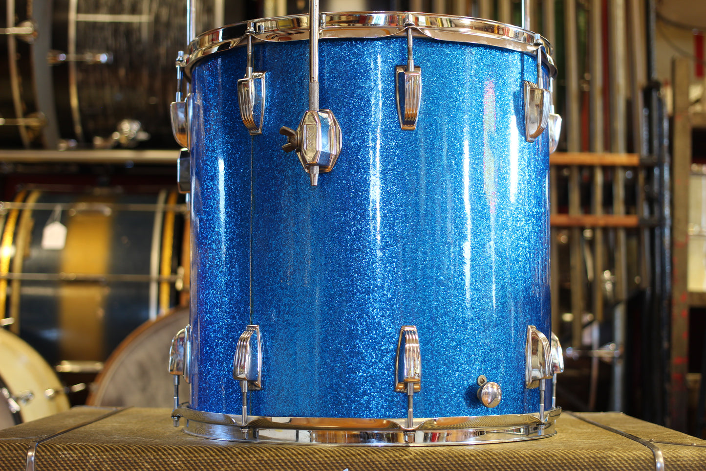 1970's Ludwig Super Classic in Blue Sparkle 14x22 16x16 9x13