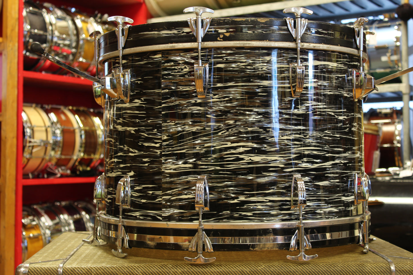 1969 Ludwig Super Classic in Oyster Black Pearl 14x22 16x16 9x13