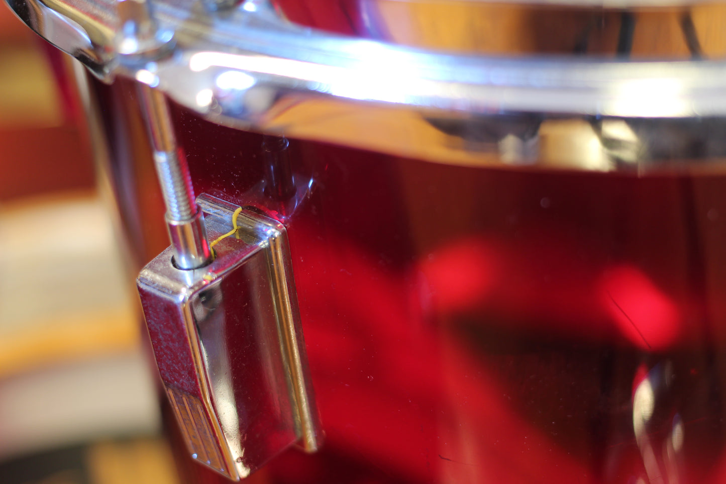 1970's Ludwig Combo outfit in Red Vistalite 14x22 16x16 9x13 8x12