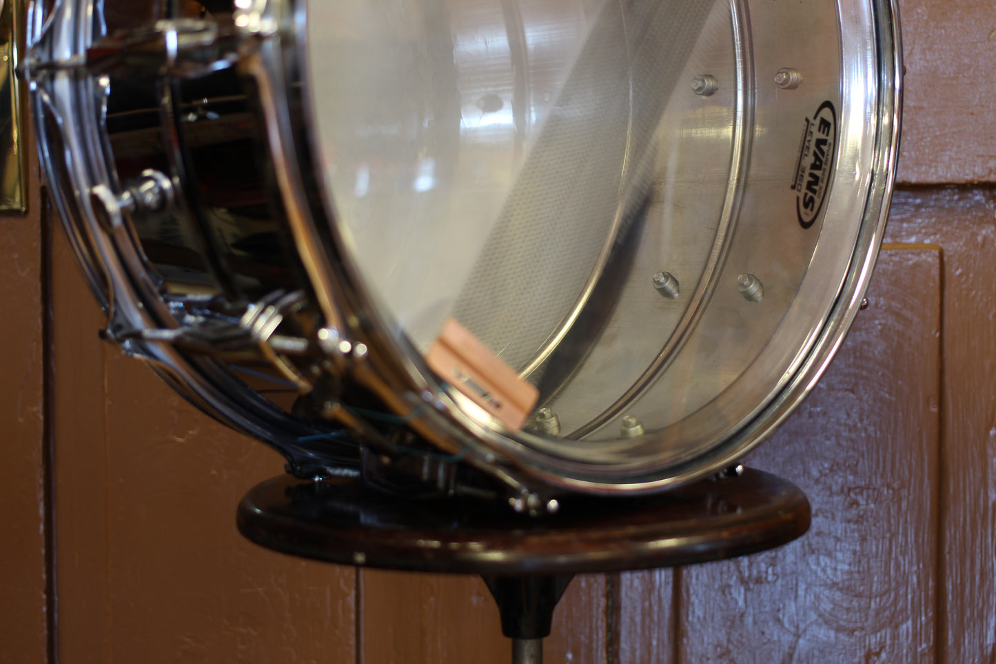 1960 Ludwig Pre-Serial 402 Chrome over Brass 6.5"x14" Snare Drum