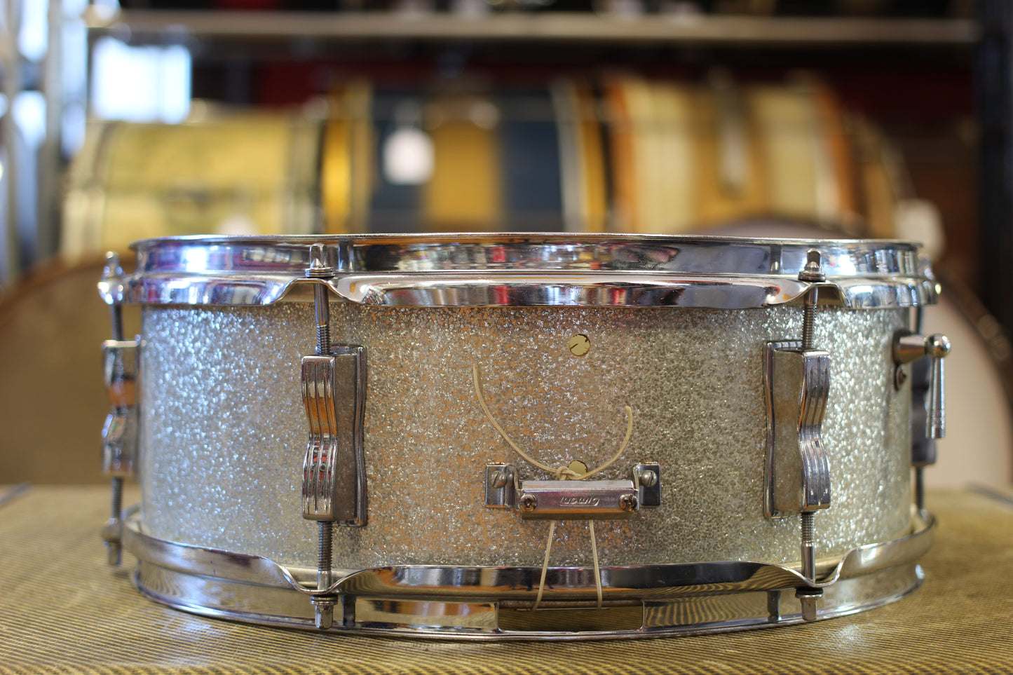 1966 Ludwig 5"x14" Pioneer Snare Drum in Silver Sparkle