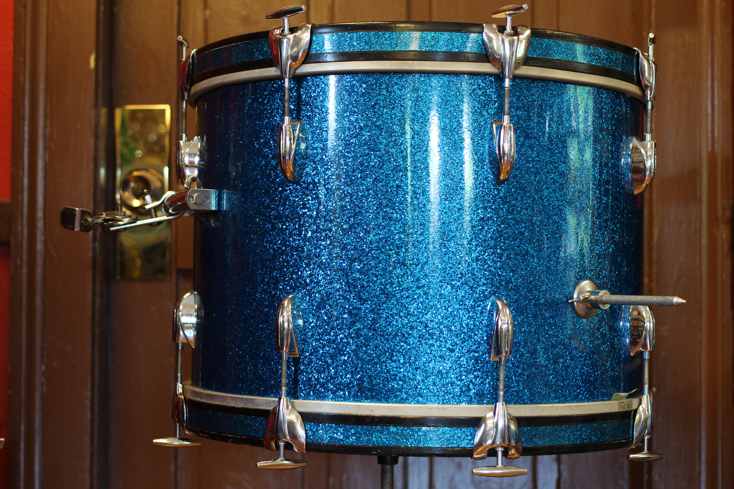 1960's Gretsch Progressive Jazz in Blue Sparkle 14x20 14x14 8x12