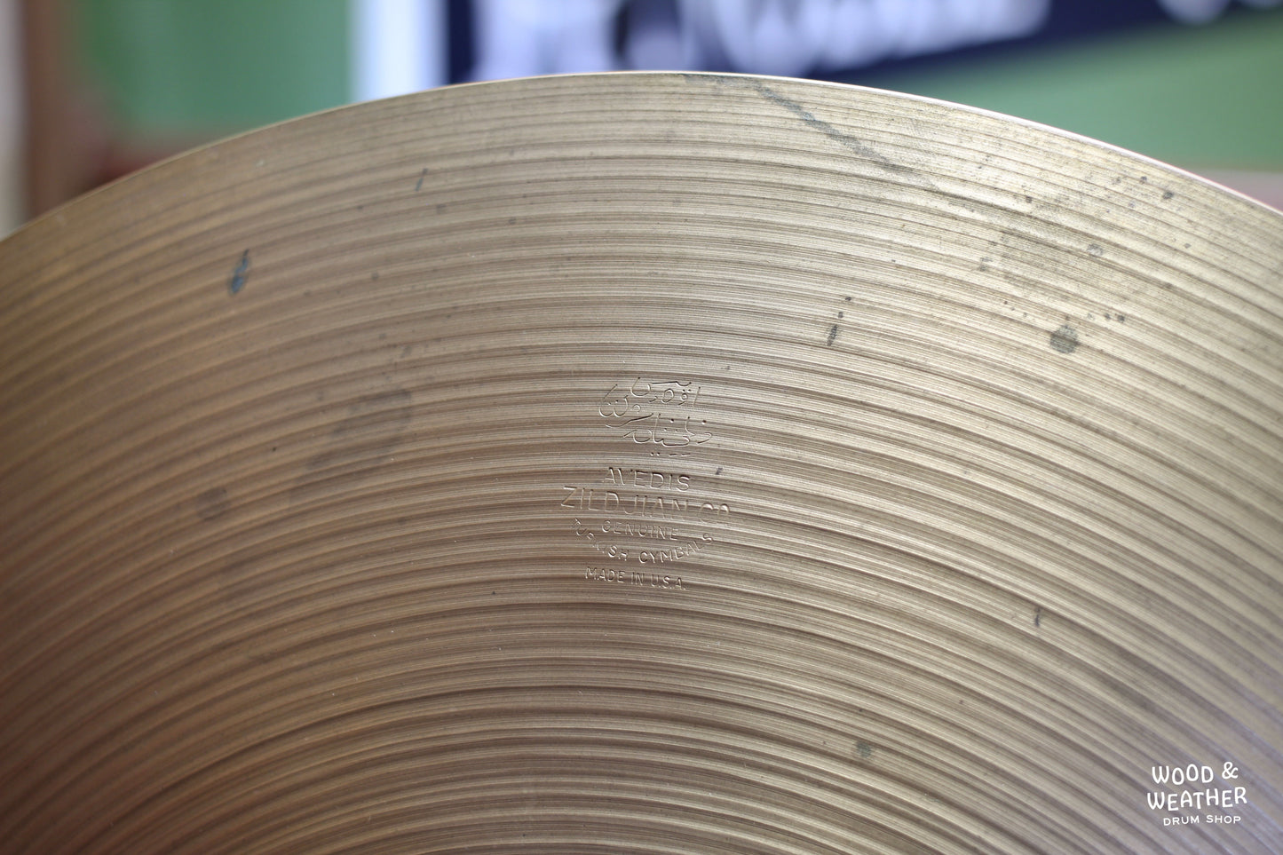1960s A. Zildjian 18" Crash Cymbal 1550g