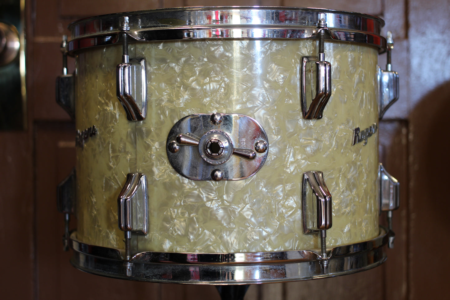1970's Rogers Londoner in White Marine Pearl 14x22 16x16 9x13 8x12