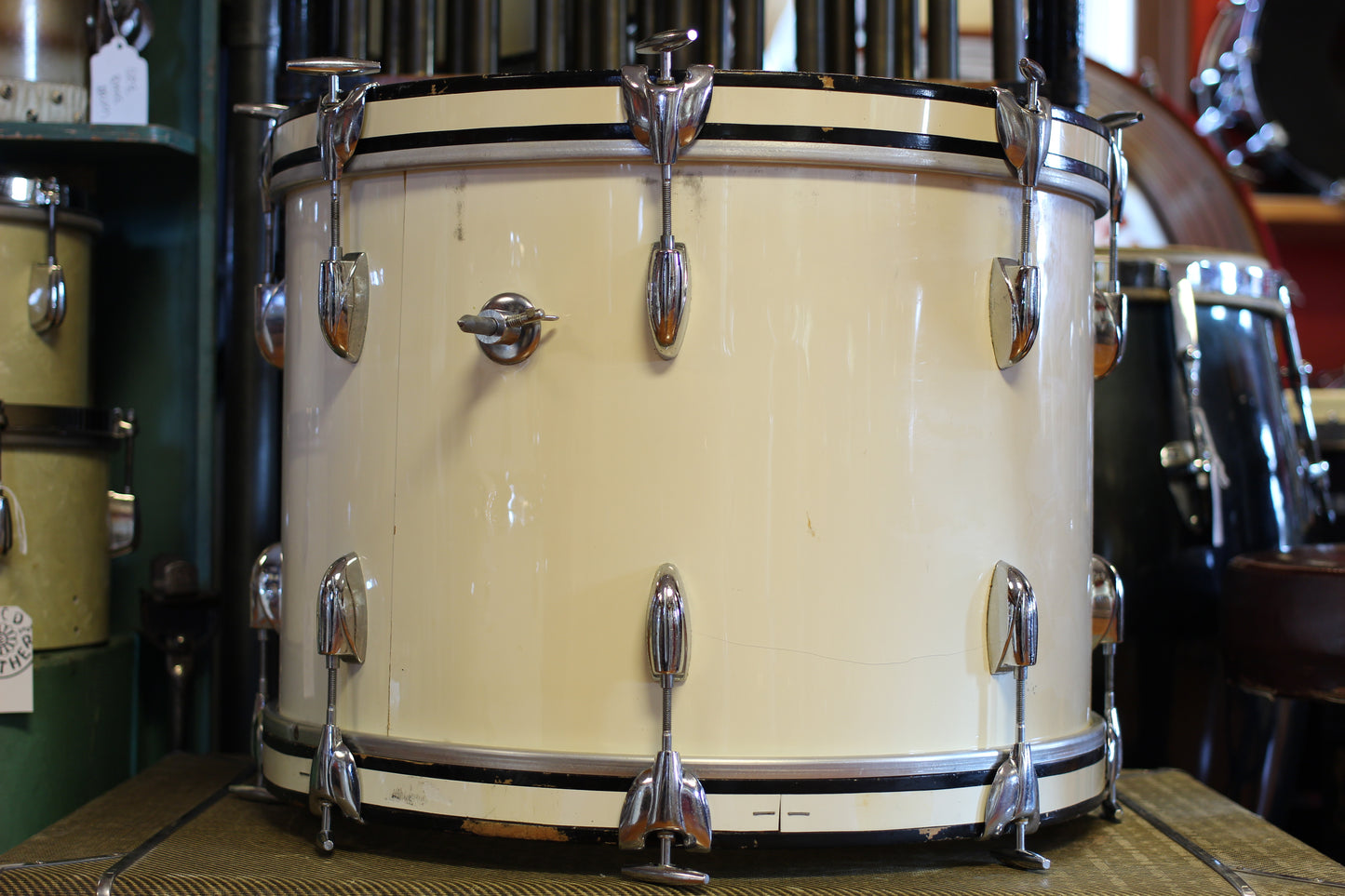 1960's Gretsch Progressive Jazz in White Gloss 14x20 14x14 8x12