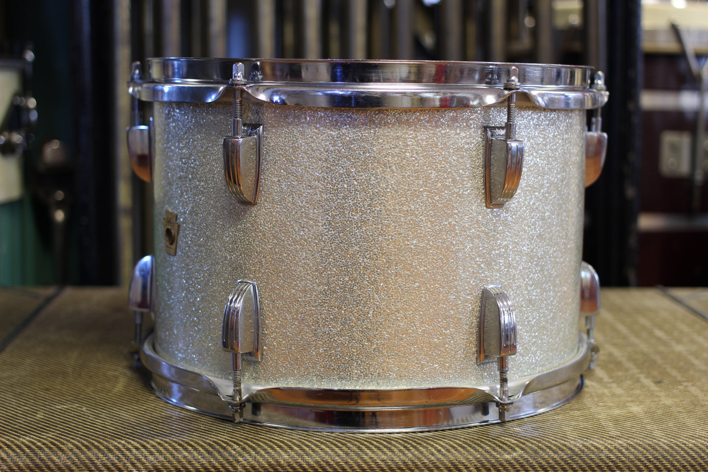 1960's Ludwig Downbeat in Silver Sparkle 14x20 14x14 8x12