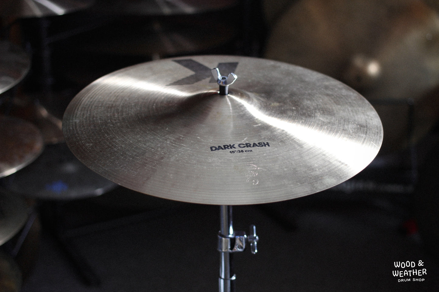 1980s Zildjian 15" K Dark Crash Cymbal 874g