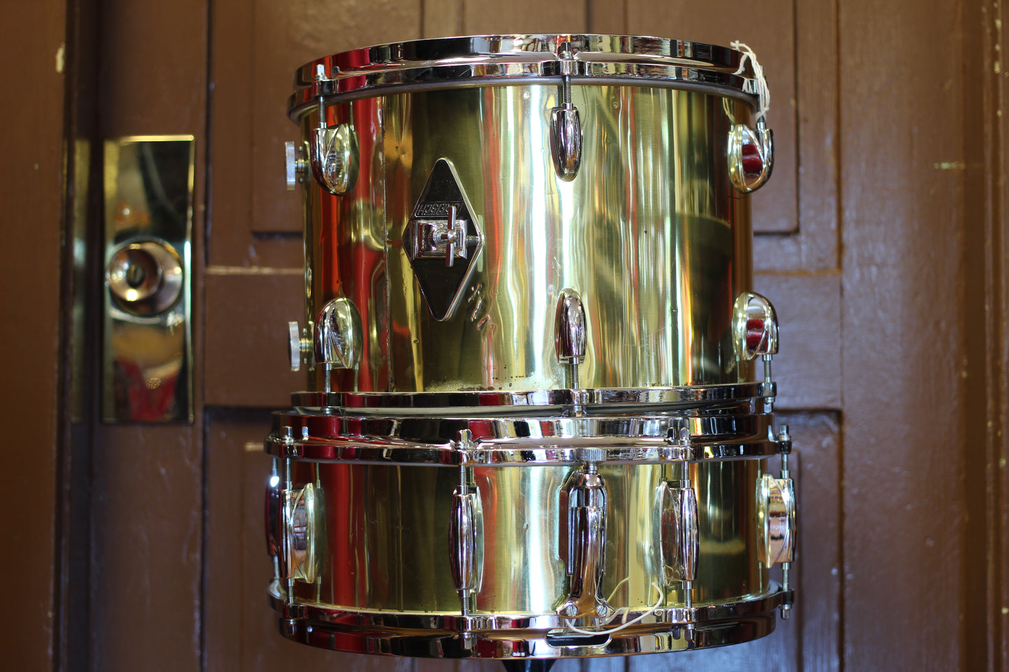 1970's Gretsch 'Name Band' in Brass Steel 14x22 16x16 9x13 5x14