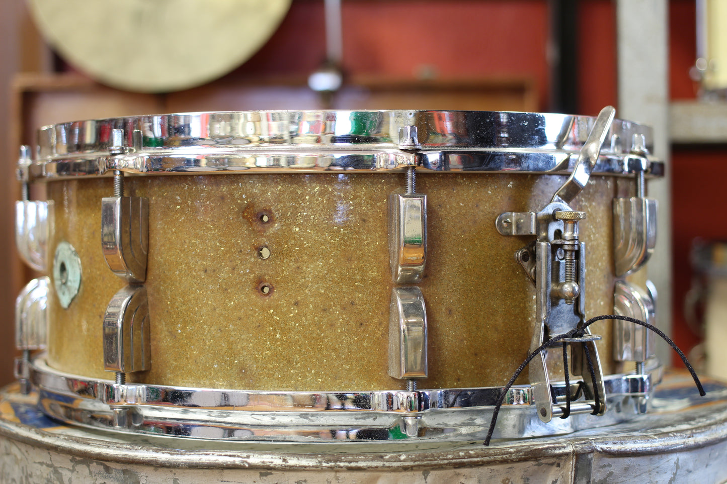 1950 Leedy Broadway 5.5"x14" in Sparkling Gold Pearl
