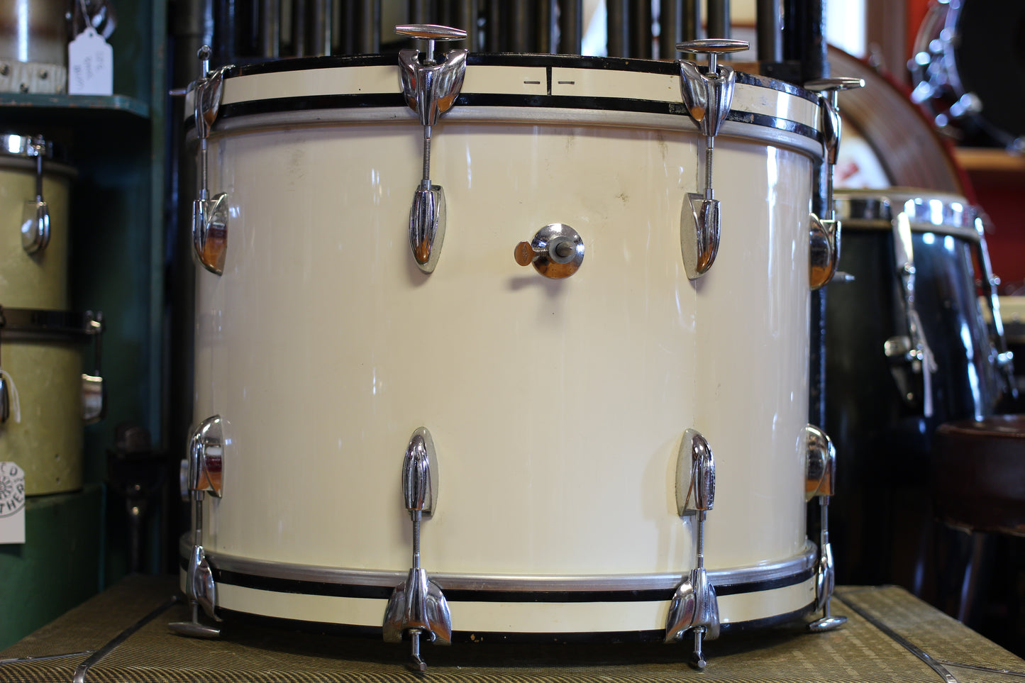 1960's Gretsch Progressive Jazz in White Gloss 14x20 14x14 8x12