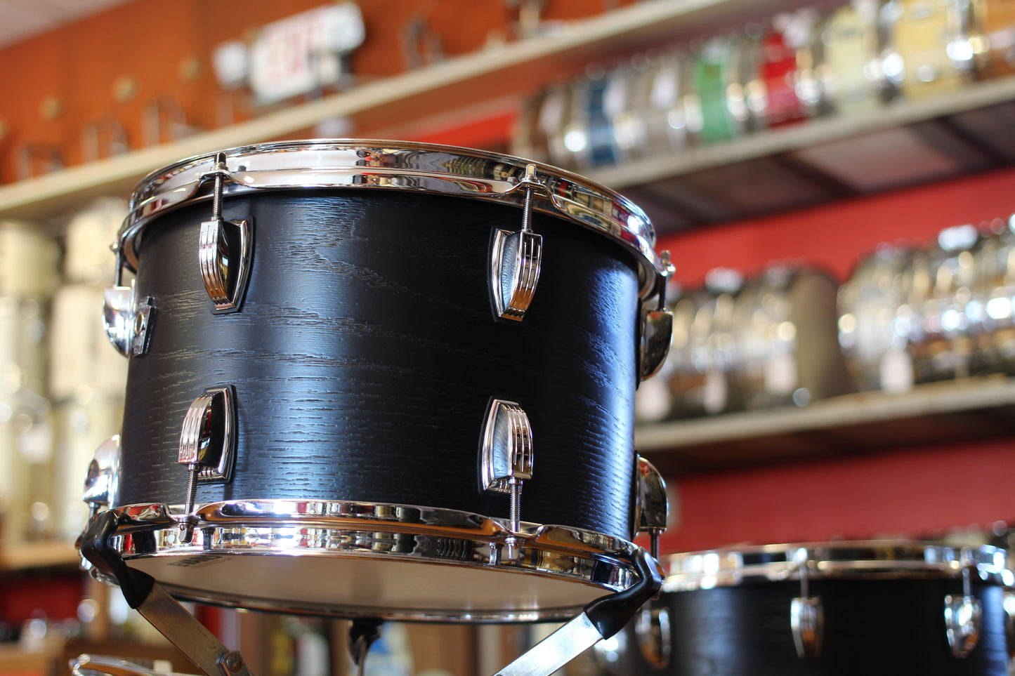 Ludwig Keystone X Downbeat in 'Night Oak' 14x20 14x14 8x12