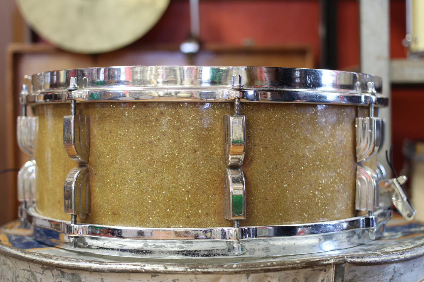 1950 Leedy Broadway 5.5"x14" in Sparkling Gold Pearl