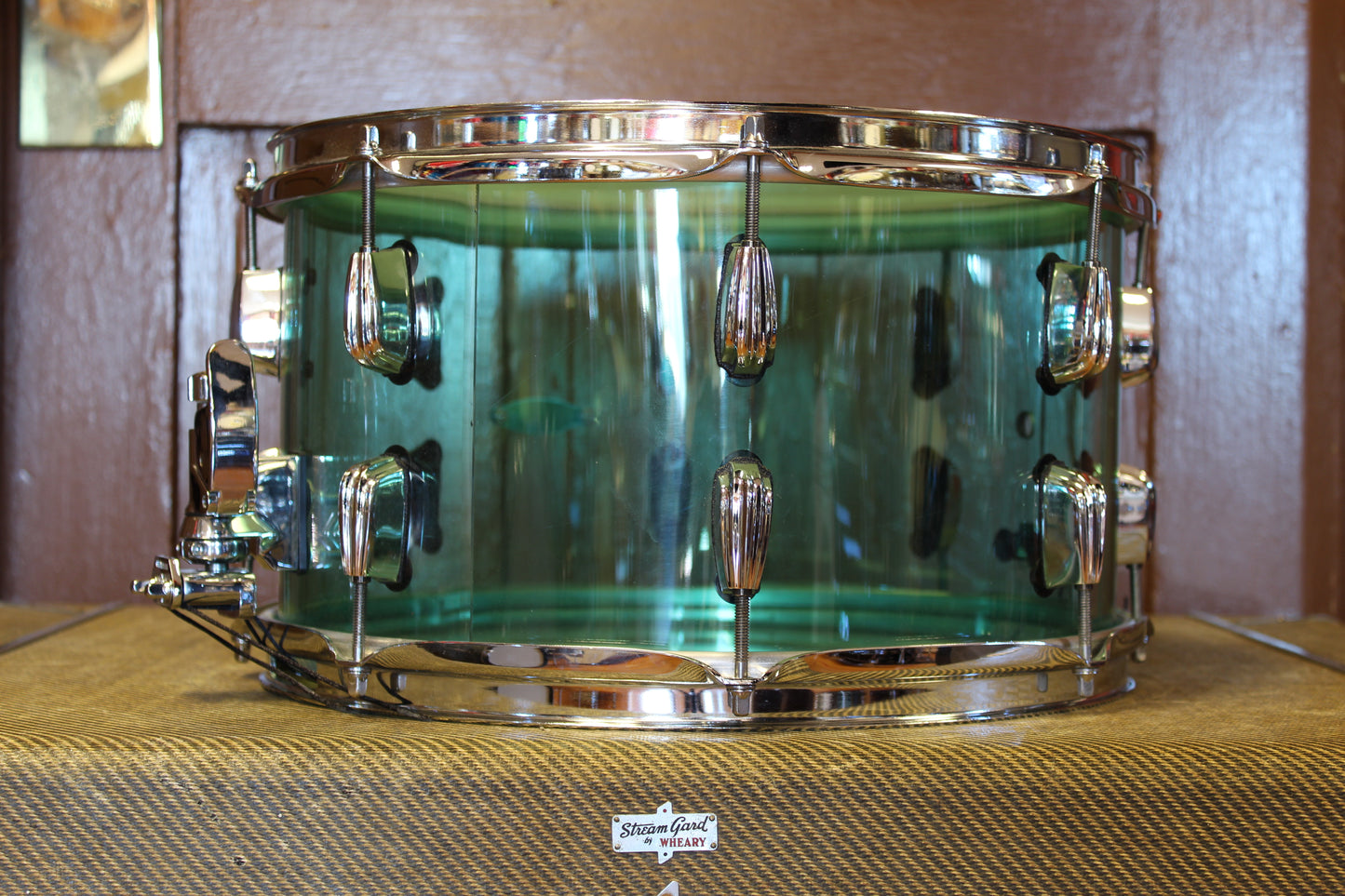 C&C Drum Company 8"x14" Coke Bottle Green Acrylic Snare Drum