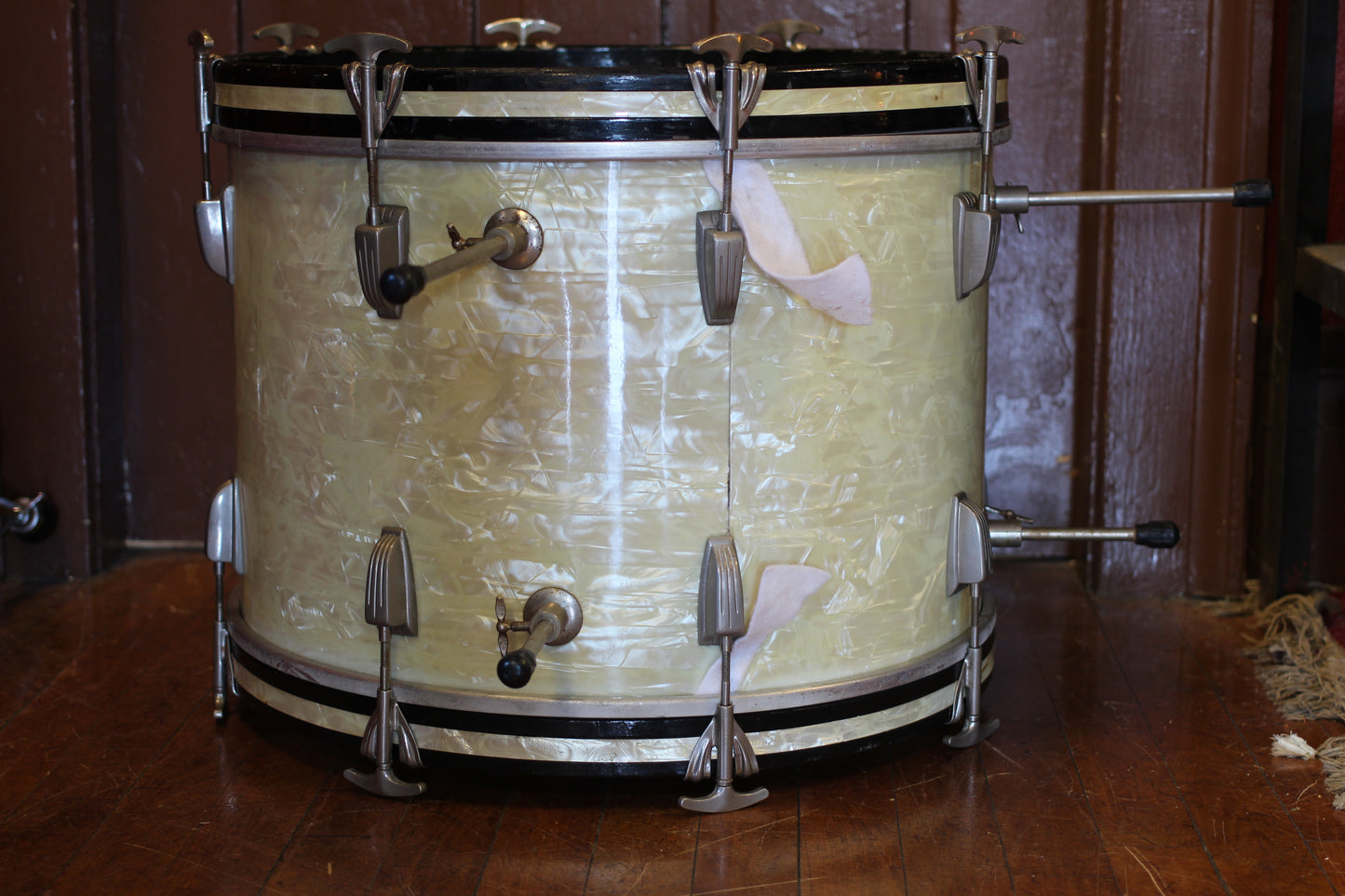 1940's WFL Bass Drum 14"x20" in White Marine Pearl