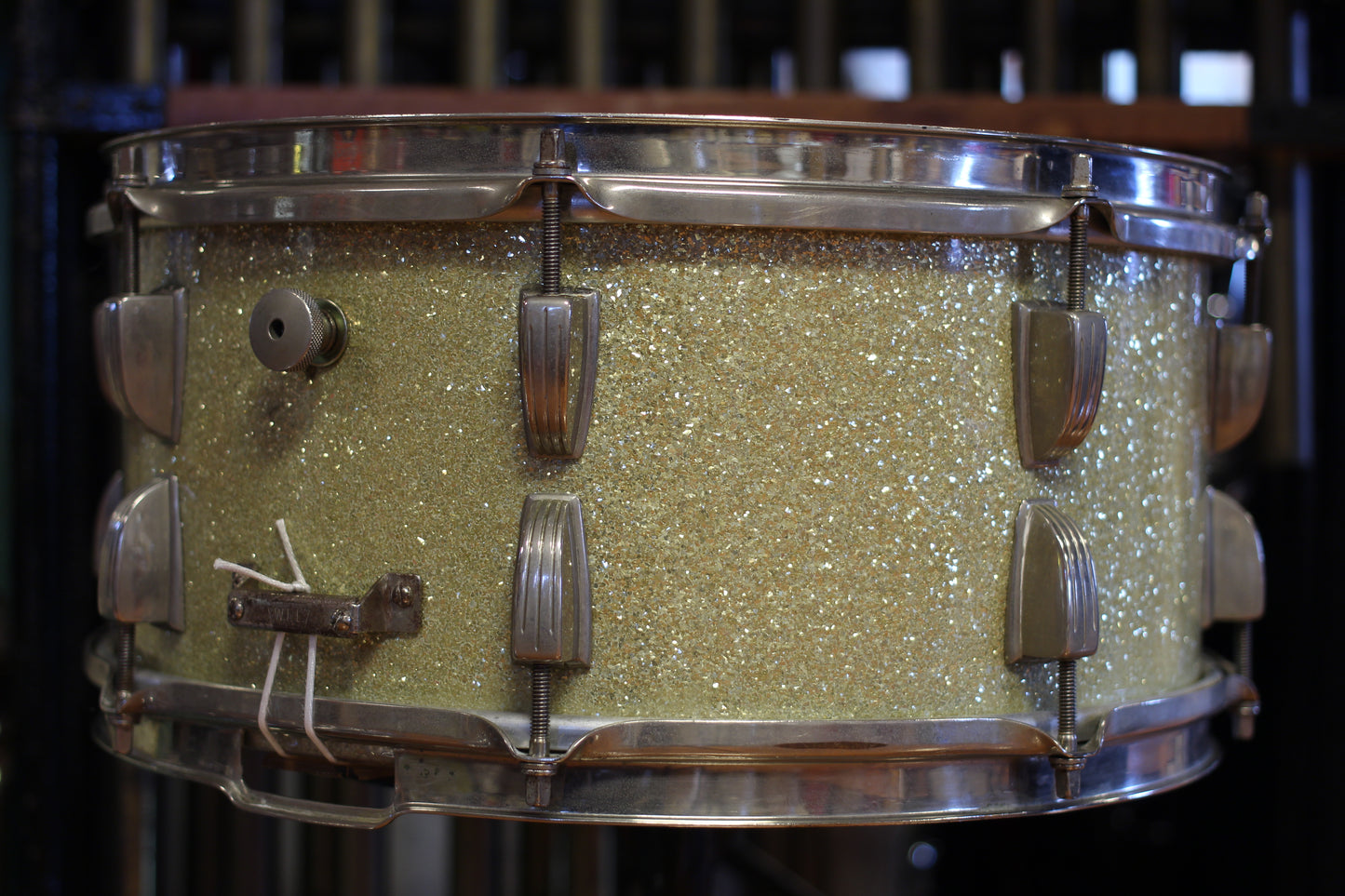 1940's WFL 'Ray McKinley' Snare Drum 6.5"x14" in Sparkling Silver Pearl