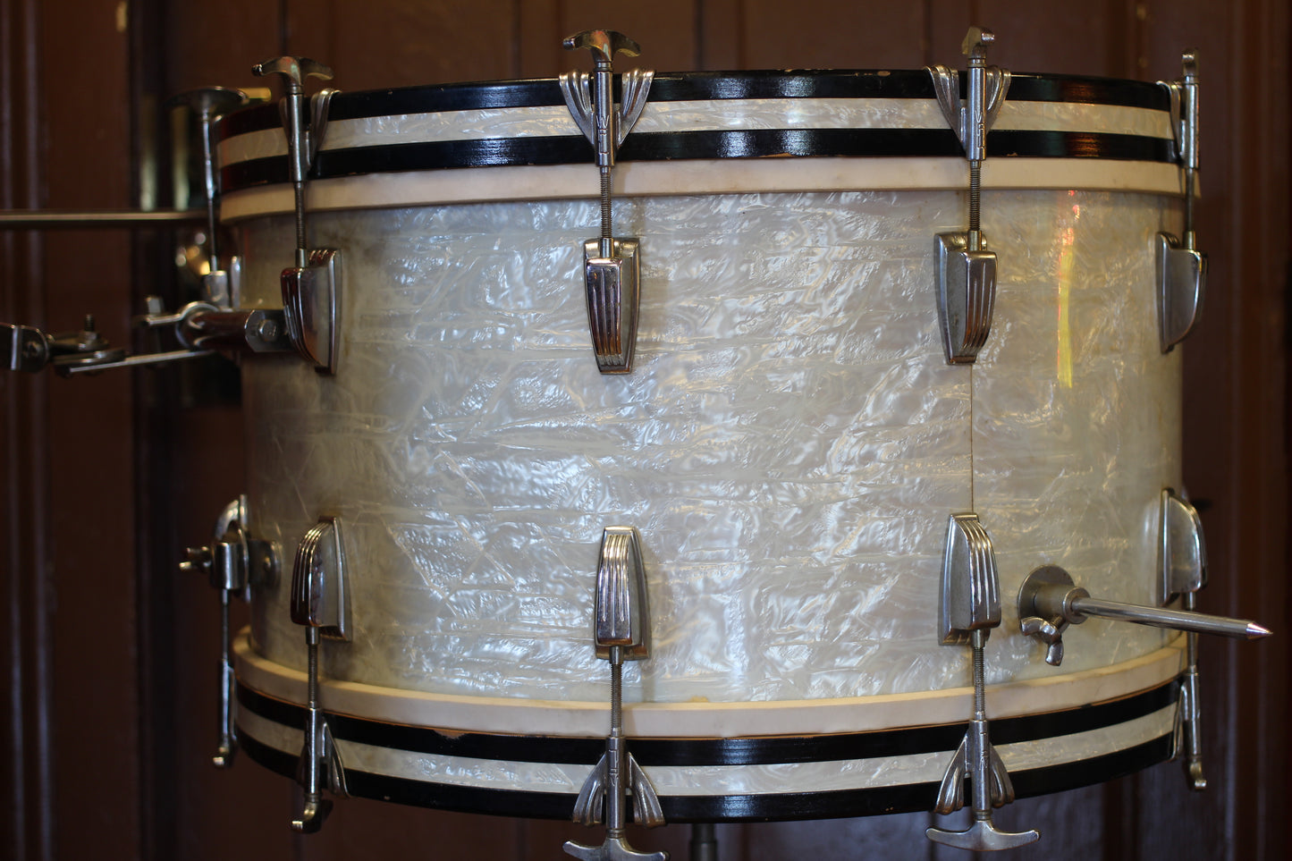 1950's WFL 'New Yorker' in White Marine Pearl 12x22 16x16 9x13