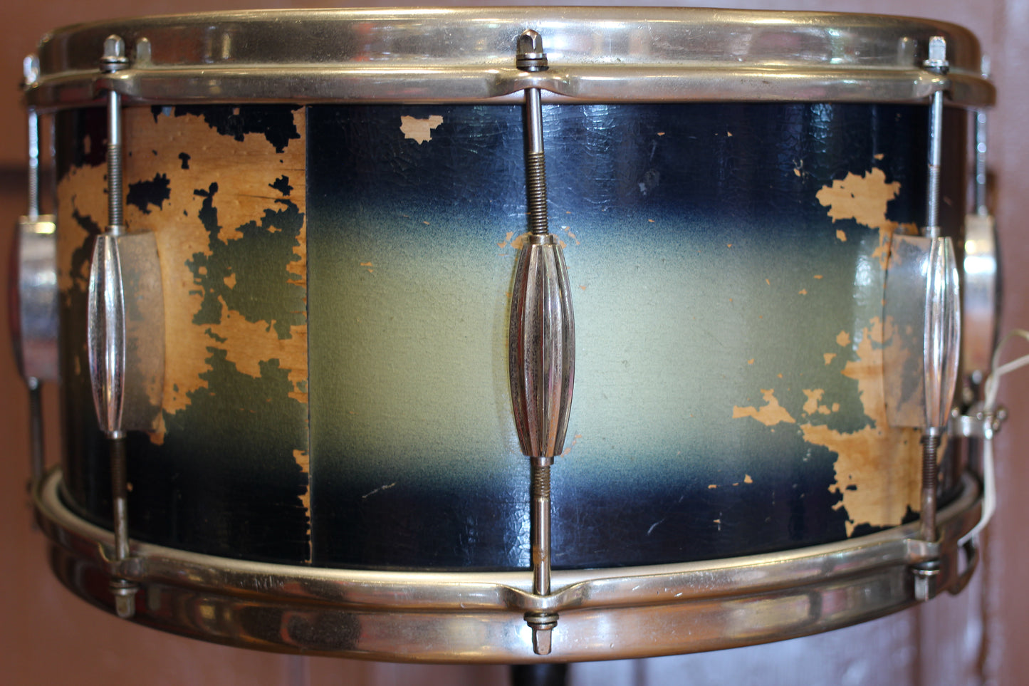 1950's Slingerland Student Model Radioking 7"x14" in Blue & Silver Duco