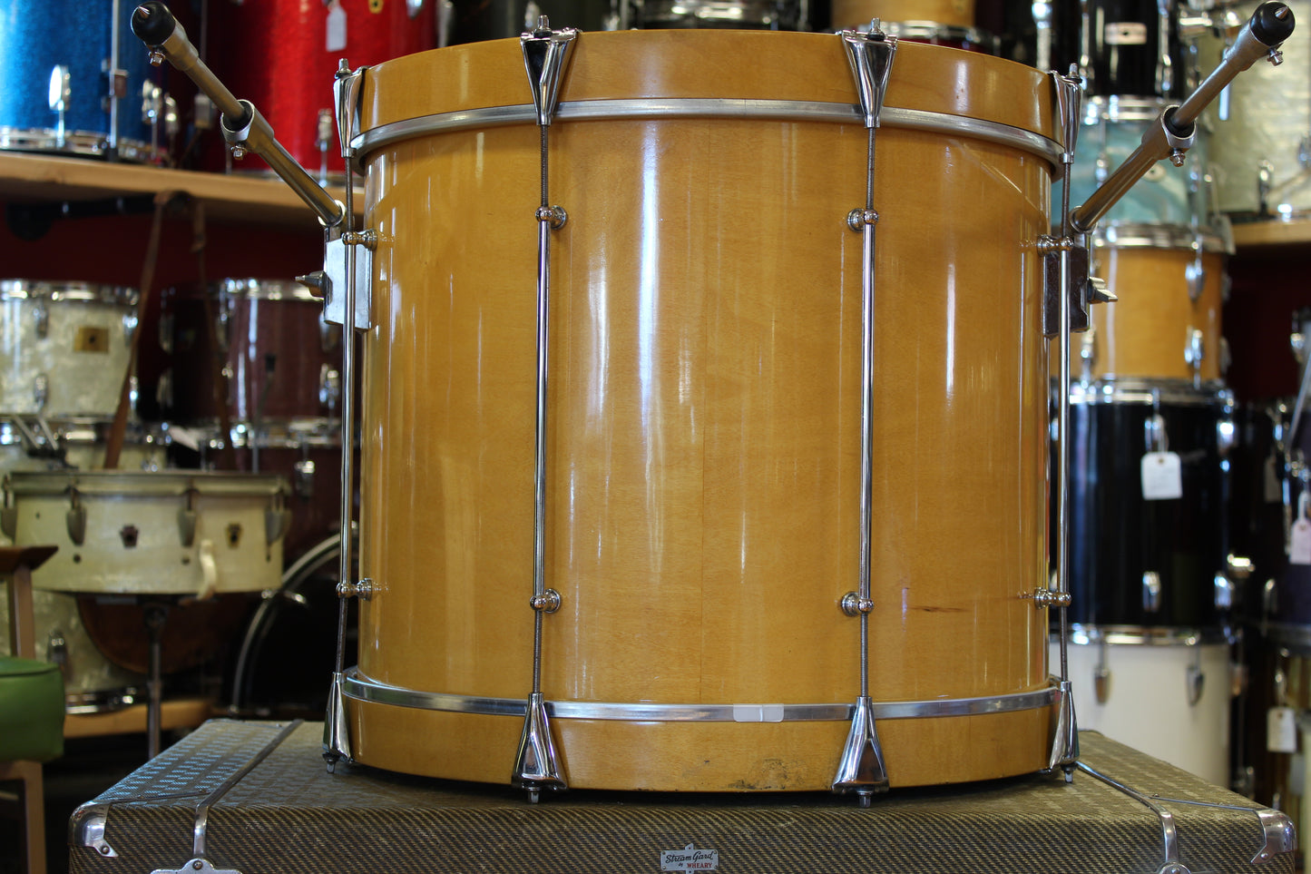 1990's Montineri Custom Drum Kit in Natural Maple 8-10-12-14-20