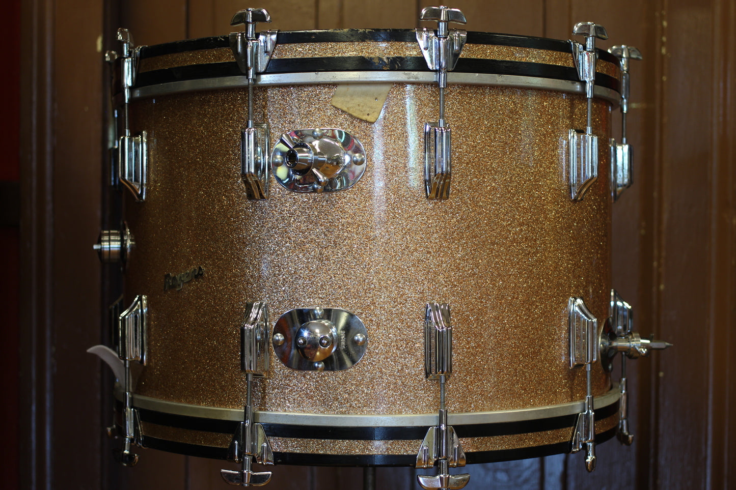 1960's Rogers Buddy Rich Celebrity Outfit in Champagne Sparkle 14x22 16x16 9x13