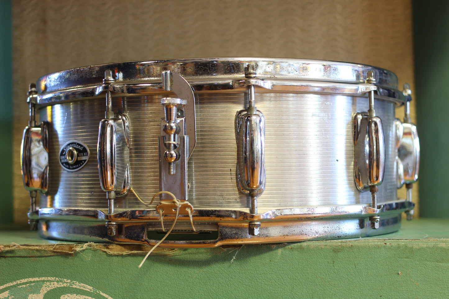 1970's Slingerland 5"x14" Ribbed Aluminum No 140 Snare Drum