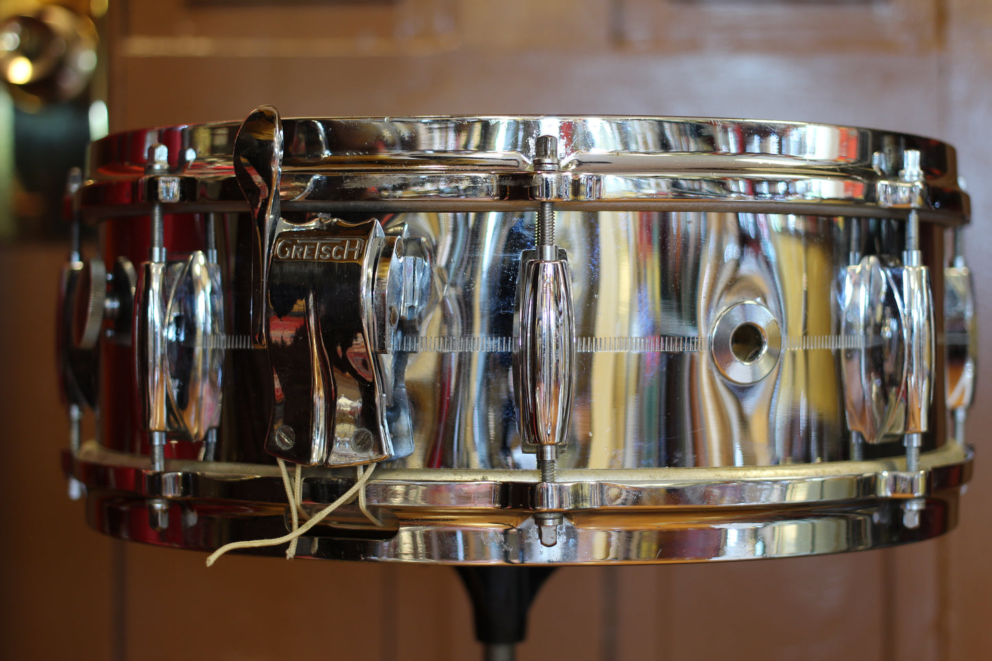 1970's Gretsch '4160' Snare Drum 5"x14" Chrome over Brass