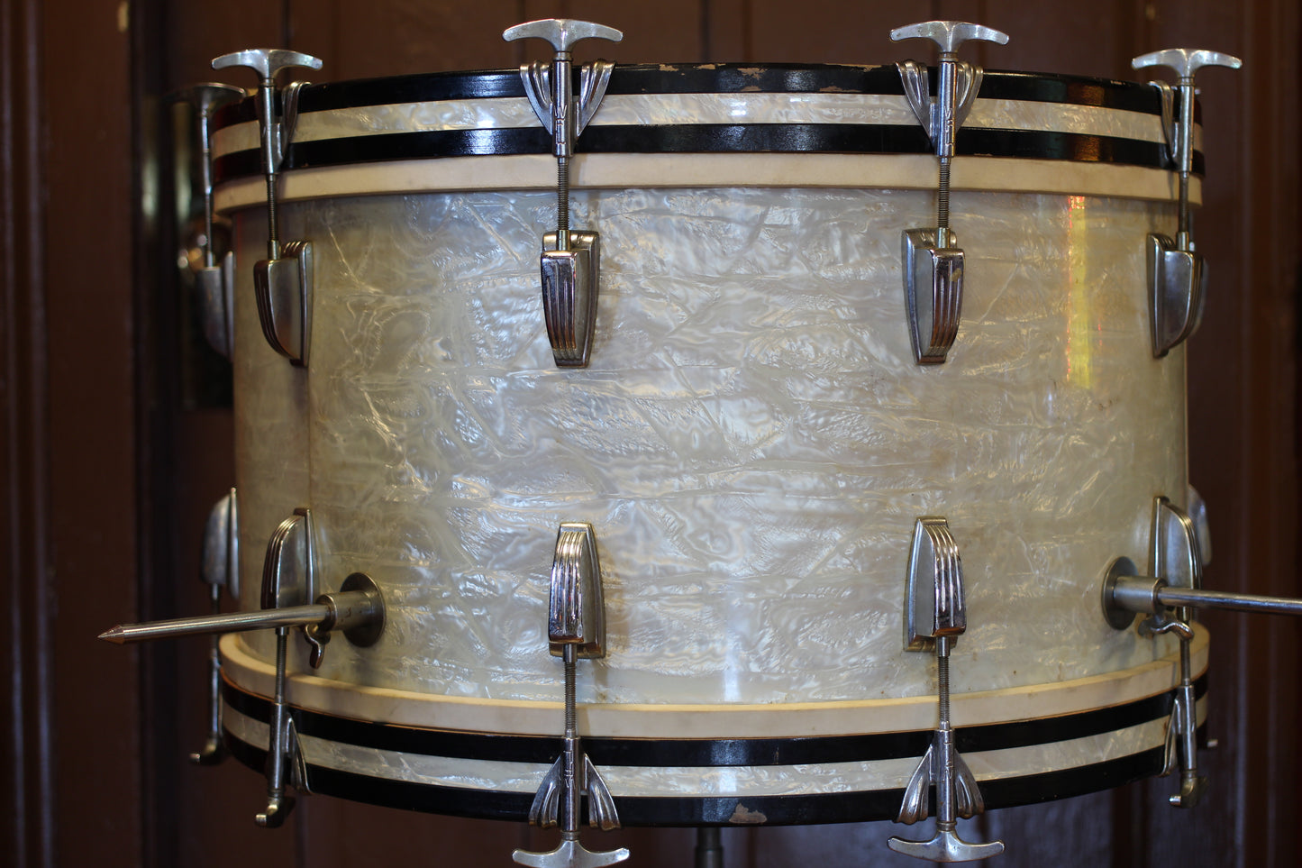 1950's WFL 'New Yorker' in White Marine Pearl 12x22 16x16 9x13