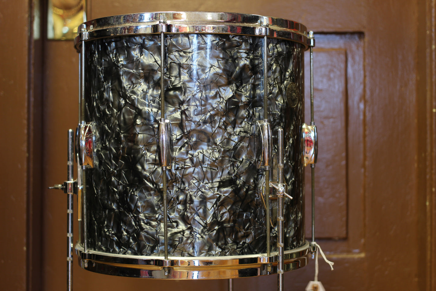 1960's Gretsch Playboy outfit in Black Diamond Pearl 14x20 14x14 8x12