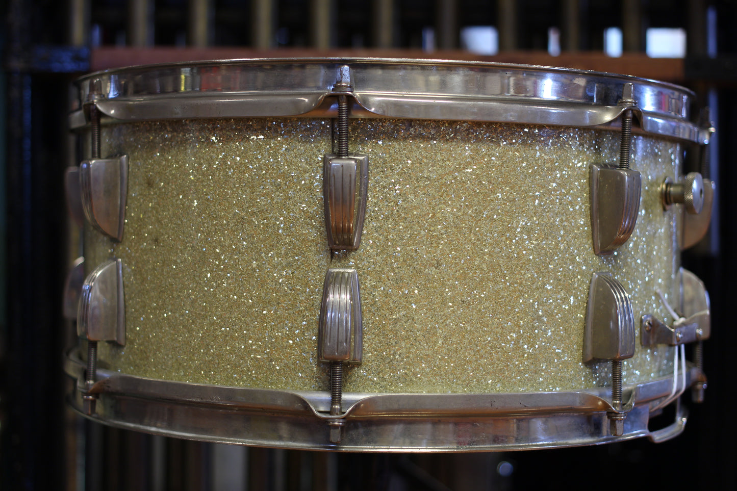 1940's WFL 'Ray McKinley' Snare Drum 6.5"x14" in Sparkling Silver Pearl