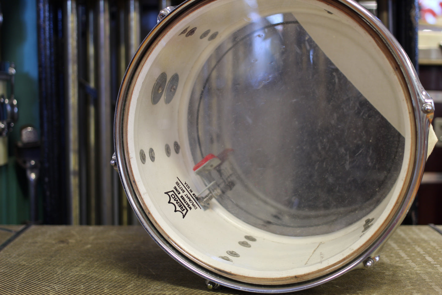 1964 Ludwig Downbeat in White Marine Pearl 14x20 14x14 8x12