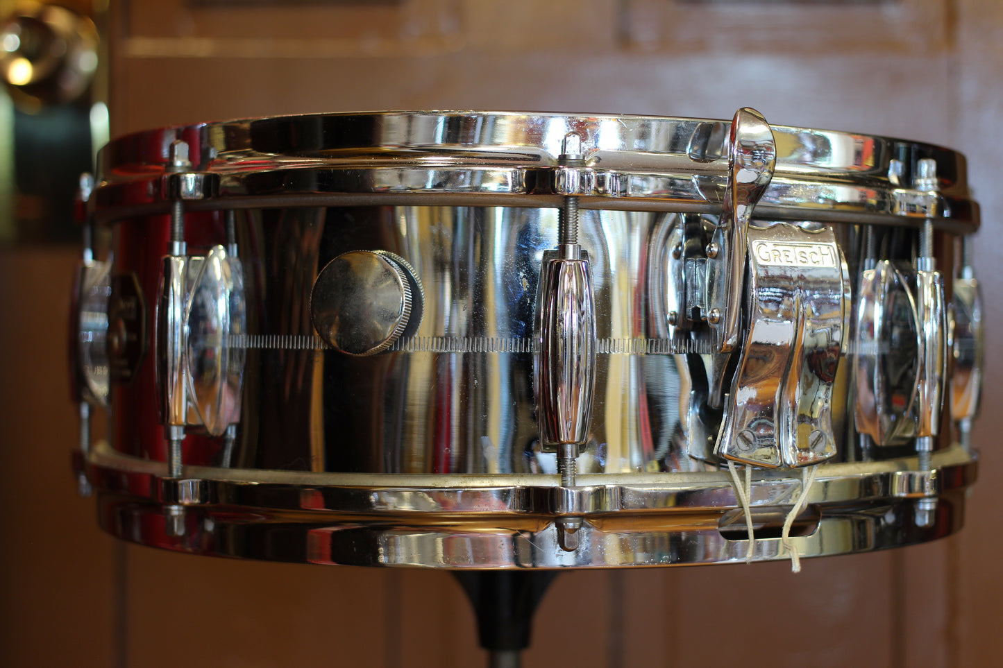 1970's Gretsch '4160' Snare Drum 5"x14" Chrome over Brass