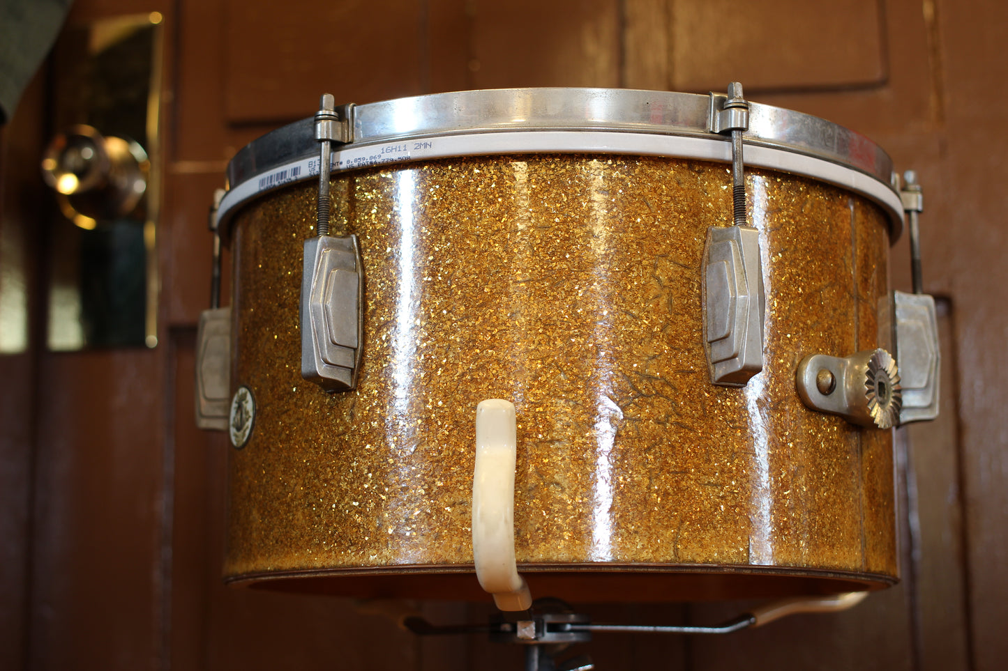 1941 Ludwig & Ludwig 'Swing Sensation' Outfit in Gold Flash Pearl 14x26 7.5x13 12.5x16