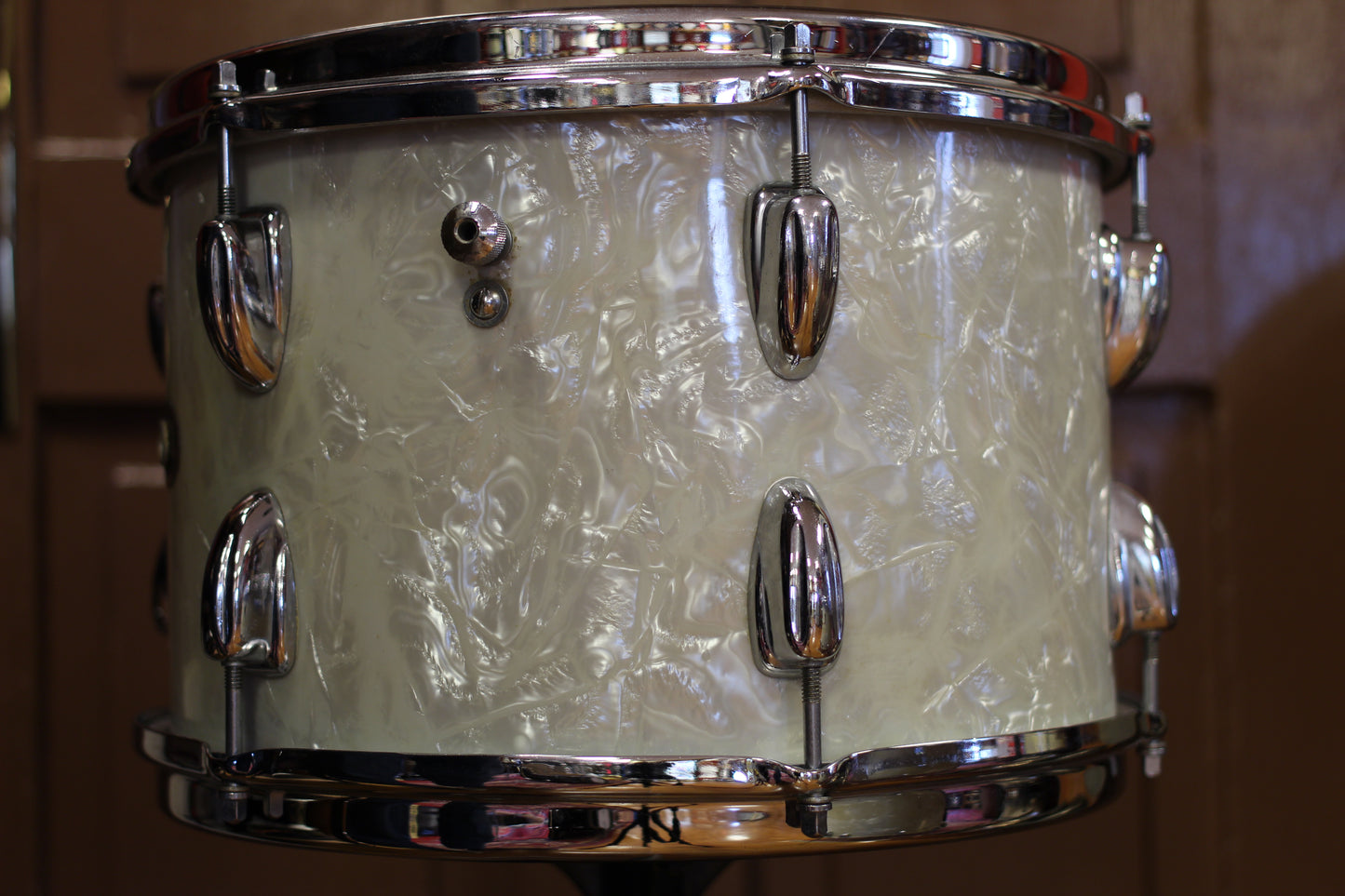 1960's Slingerland Modern Jazz in White Marine Pearl 14x20 14x14 8x12