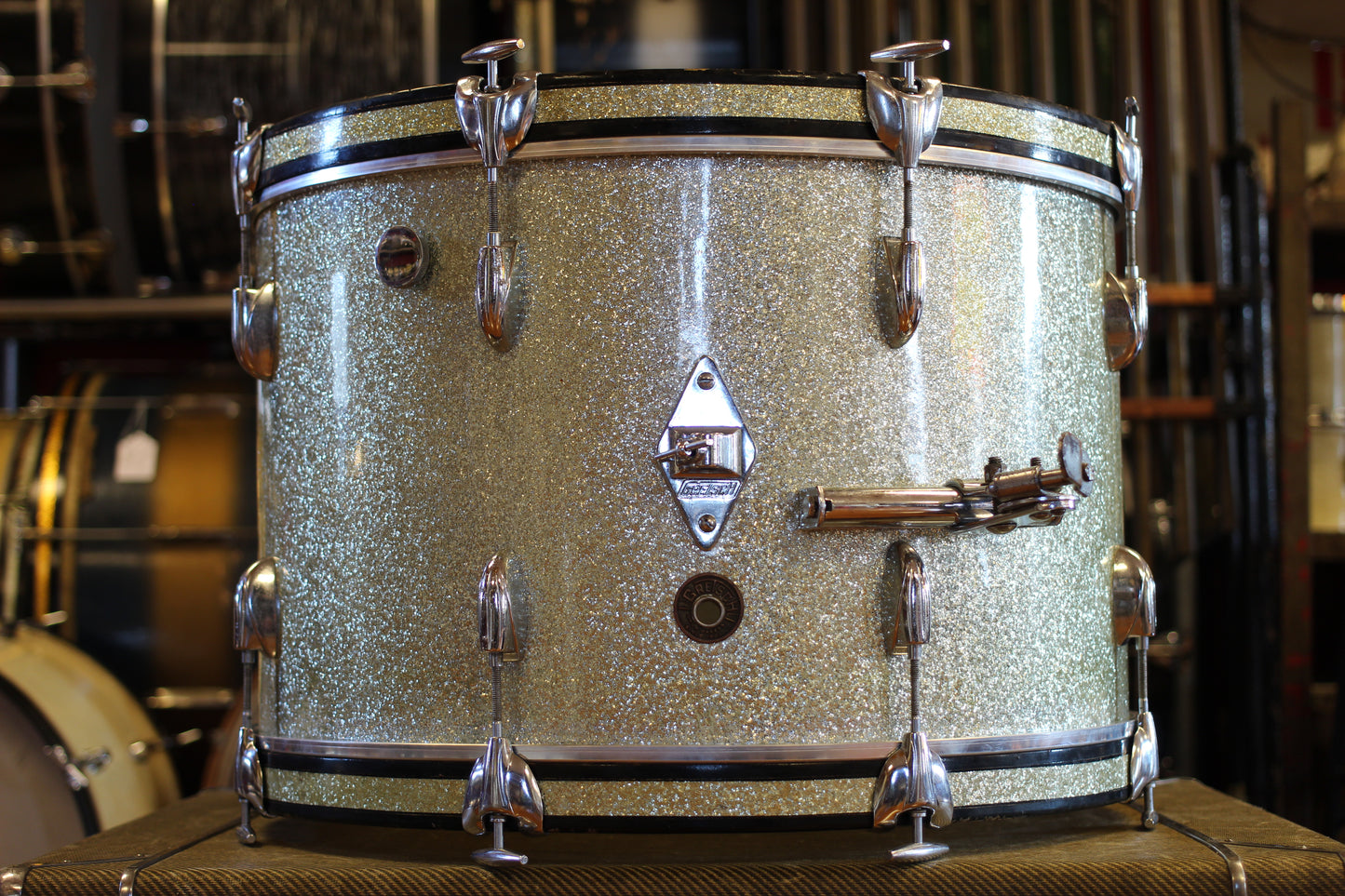 1960's Gretsch 'One Nighter Plus' in Silver Sparkle Pearl 14x22 9x13 5.5x14