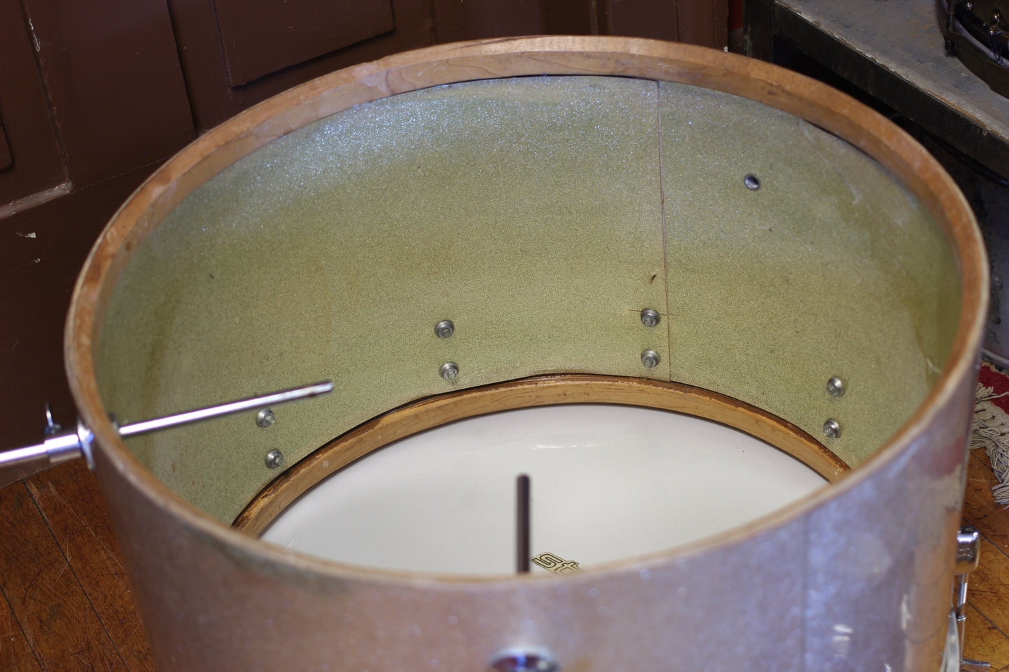 1970's Ludwig Standard 'Single Six' in Silver Mist