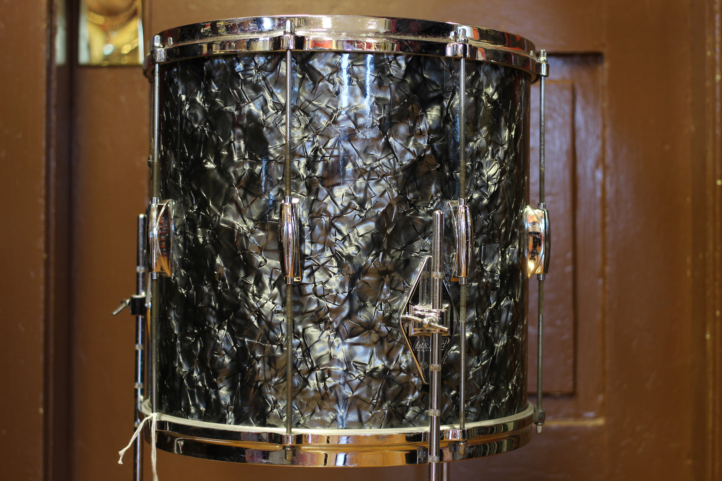 1960's Gretsch Playboy outfit in Black Diamond Pearl 14x20 14x14 8x12