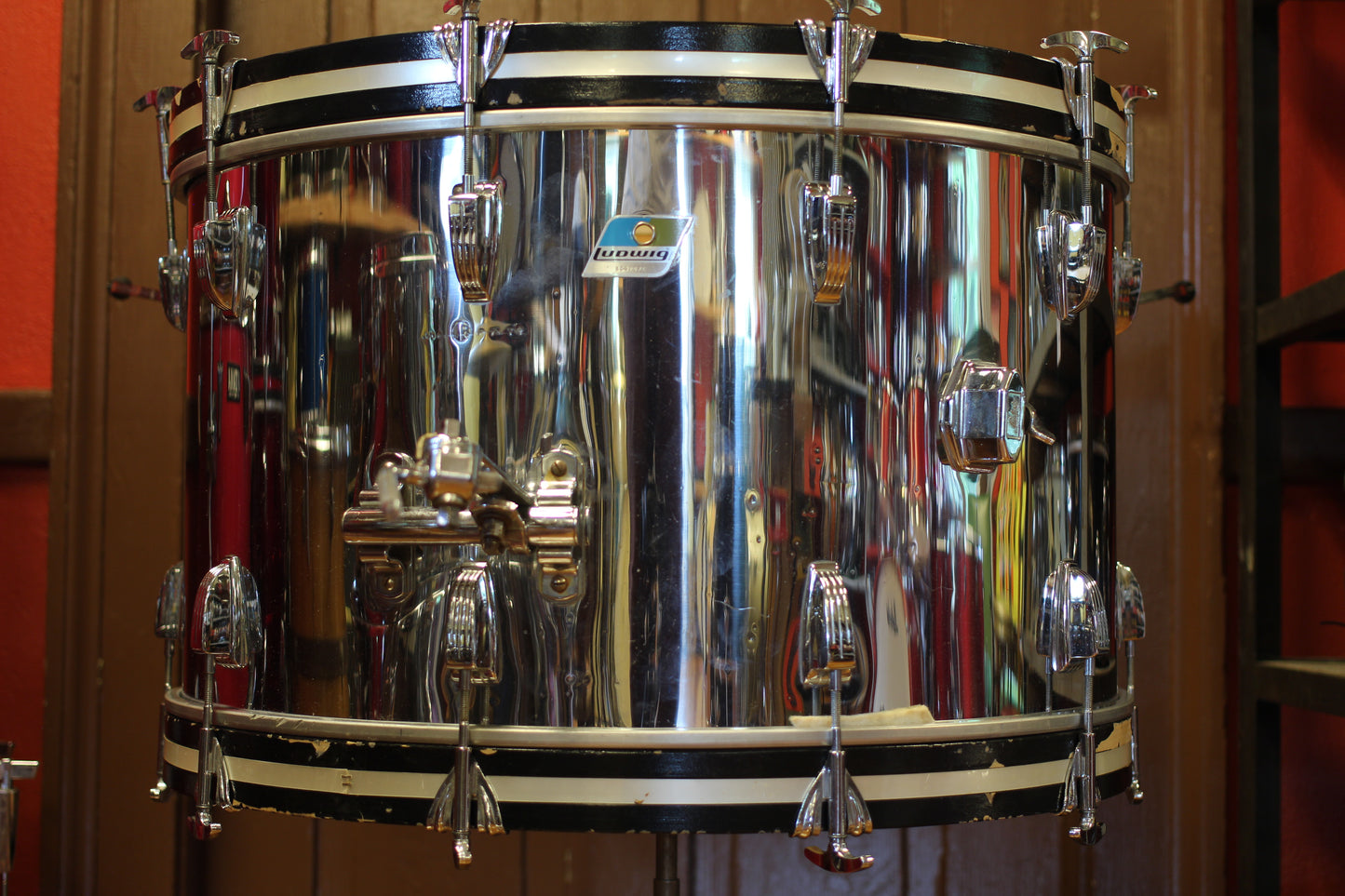 1973 Ludwig Pro Beat in Chrome 14x24 16x18 16x16 10x14