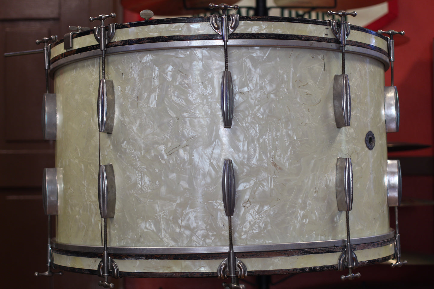 1940's Slingerland Radioking Gene Krupa Deluxe in Marine Pearl 14x26 16x16 9x13