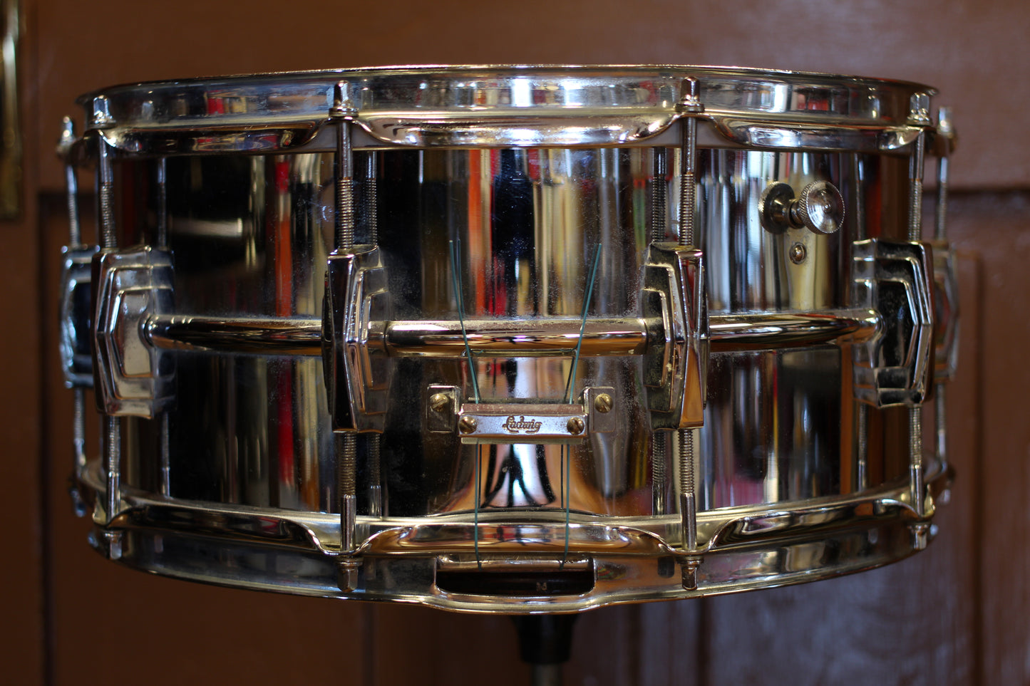 1960 Ludwig Pre-Serial 402 Chrome over Brass 6.5"x14" Snare Drum