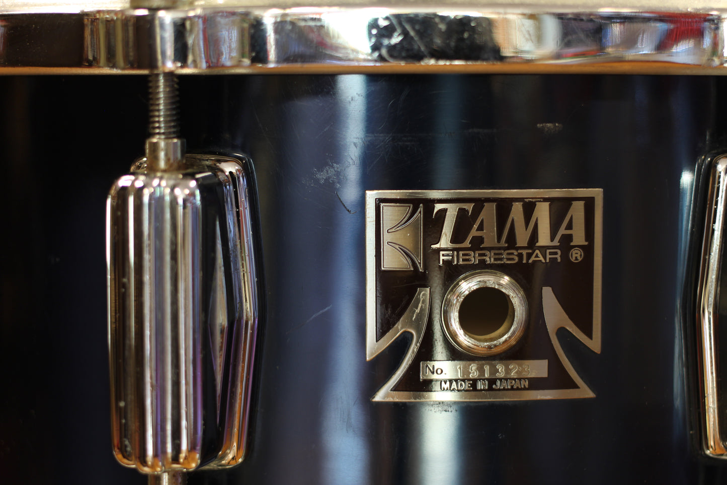 1980's Tama Fibrestar 5"x14" Snare Drum in Midnight Blue