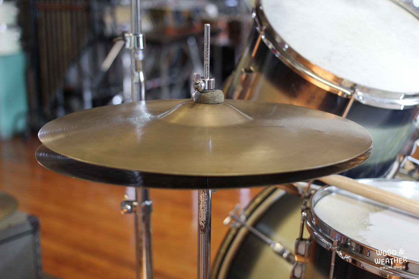 1946-53 A. Zildjian 15" "Trans Stamp" Hi-Hat Cymbals 815/1240g