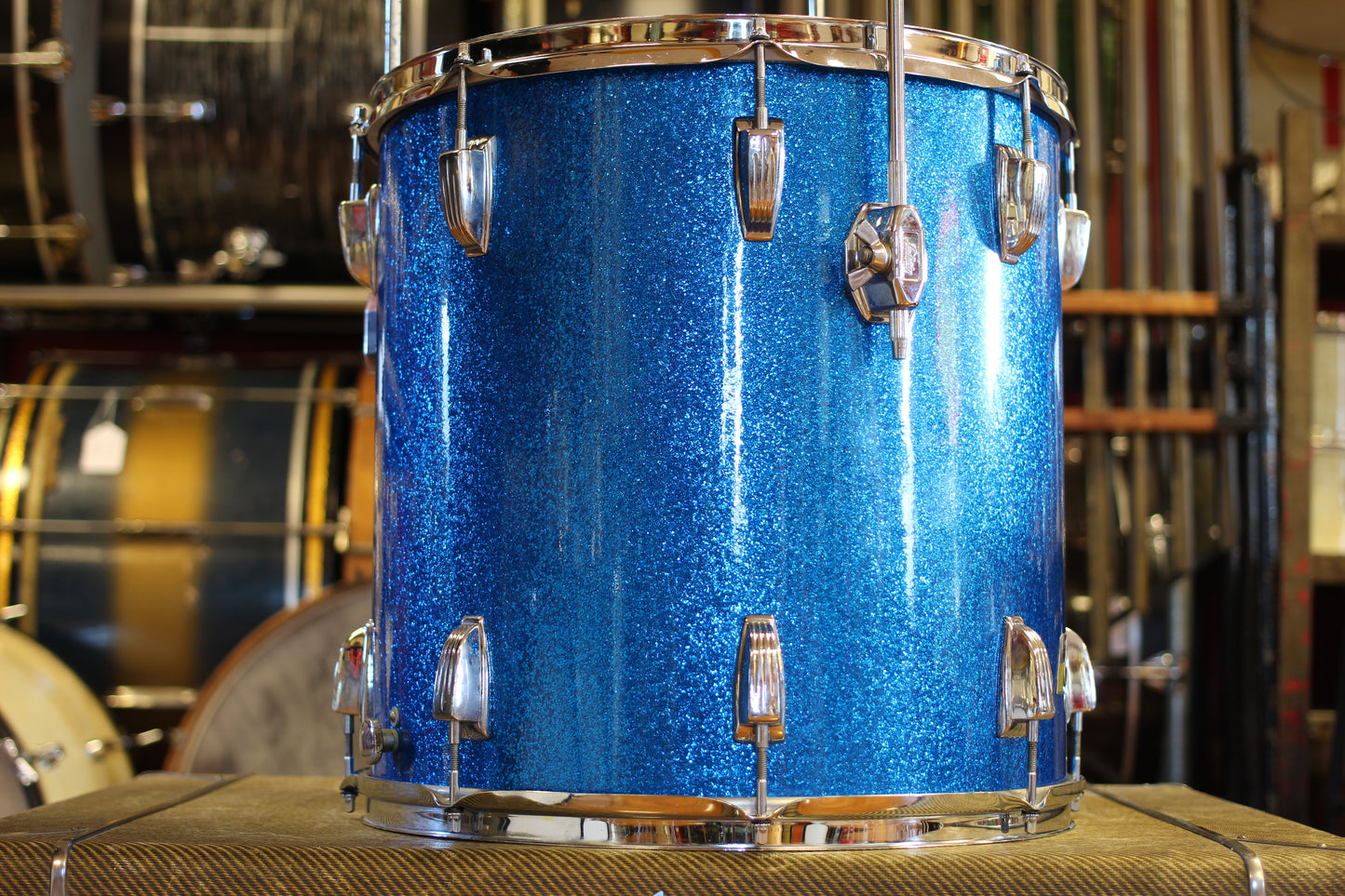1970's Ludwig Super Classic in Blue Sparkle 14x22 16x16 9x13
