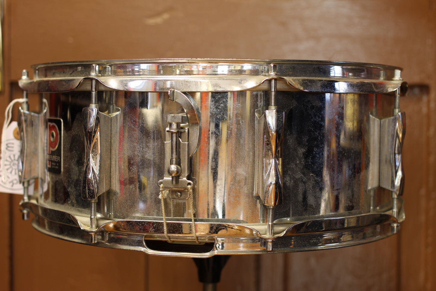 1970's Premier 5"x14" Chrome over Steel Snare Drum